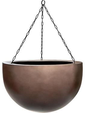 Кашпо подвесное Baq gradient hanging bowl matt coffee