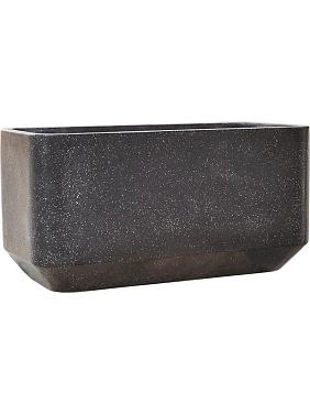 Кашпо Baq terrazzo rounded rectangle black Кашпо Baq terrazzo rounded rectangle black