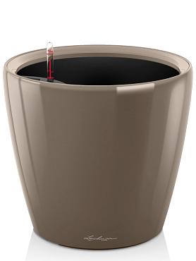 Кашпо Lechuza Classico LS (серо-коричневый лакированный)
