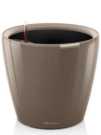Кашпо Lechuza Classico LS (серо-коричневый лакированный)