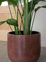Кашпо Lykke pot chestnut D27 H25 см