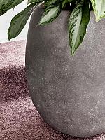 Кашпо Baq polystone coated plain balloon raw grey (с техническим горшком) D52 H68 см
