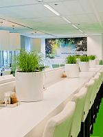 Кашпо Fiberstone puk m glossy white D20 H20 см