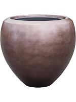 Кашпо Baq metallic silver leaf couple matt coffee (с техническим горшком) D50 H45 см Кашпо Baq metallic silver leaf couple matt coffee (с техническим горшком) D50 H45 см