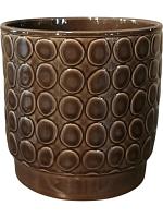 Кашпо Eno rel. pot grey D13 H13 см