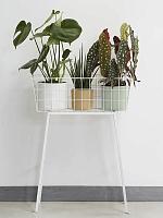 Кашпо B.for soft round golden sand D18 H17 см