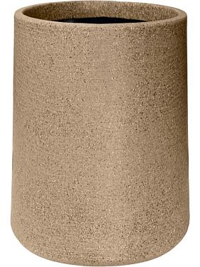 Кашпо Capi arc granite sandbag high warm taupe