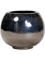 Кашпо Plain globe metal glaze D47 H38 см Кашпо Plain globe metal glaze D47 H38 см