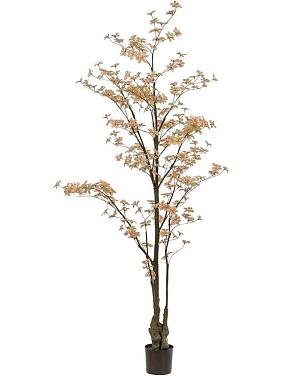 Настурция дерево с персиково-зелеными цветами искусственная