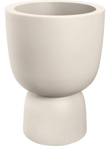 Кашпо Amber coupe linnen white