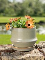 Кашпо с поддоном Jent pot with saucer mint D16 H13 см Кашпо с поддоном Jent pot with saucer mint D16 H13 см