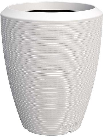 Кашпо Capi arc granite vase elegant white