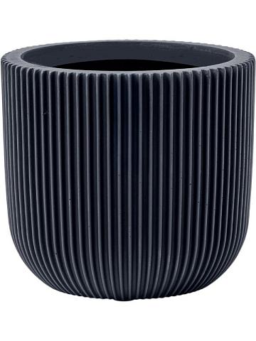 Кашпо Capi nature groove special planter ball graphite grey Кашпо Capi nature groove special planter ball graphite grey