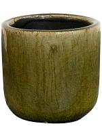 Кашпо Nine pot olive green D7 H7 см