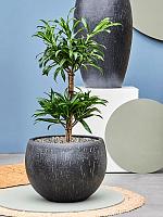 Кашпо Baq raindrop globe anthracite D42 H30 см