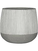 Кашпо Ridged pax m, white stripe D42 H35 см
