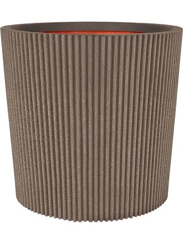 Кашпо Capi nature groove nl vase conical warm taupe Кашпо Capi nature groove nl vase conical warm taupe