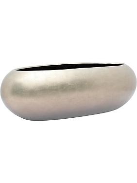 Кашпо Baq metallic silver leaf boat matt light champagne Кашпо Baq metallic silver leaf boat matt light champagne
