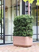 Кашпо Baq terrazzo rounded rectangle mocha L100 W50 H50 см