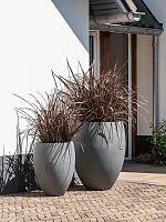 Кашпо Fiberstone bond grey l D65 H83 см