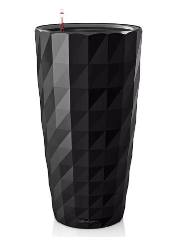 Кашпо Lechuza Diamante 40 черный лакированный