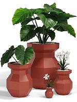 Кашпо Origami yuri basic planter D79 H120 см