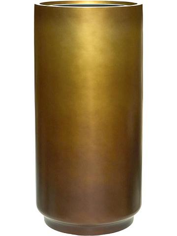 Кашпо Baq gradient cylinder matt honey (met inzetbak) Кашпо Baq gradient cylinder matt honey (met inzetbak)