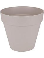 Кашпо Loft urban round with wheels warm grey D49 H44 см