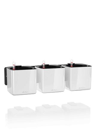 Кашпо Lechuza Green Wall Glossy (белый лакированный)