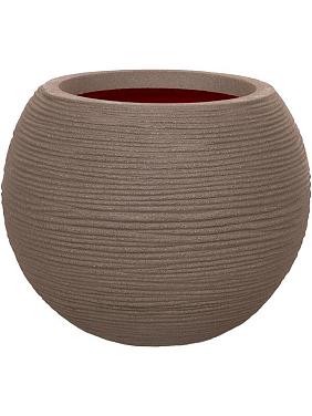 Кашпо Capi nature rib nl vase ball warm taupe Кашпо Capi nature rib nl vase ball warm taupe