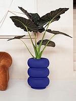 Кашпо Premium amber roll high royal blue D43 H58 см