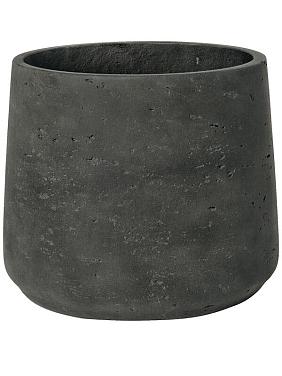 Кашпо Rough patt xxxl black washed Кашпо Rough patt xxxl black washed