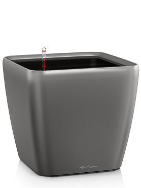 Кашпо Lechuza Quadro LS (антрацитовый металлик)