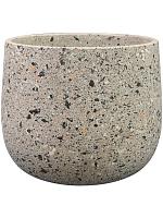Кашпо Tina pot terrazo grey D15 H13 см