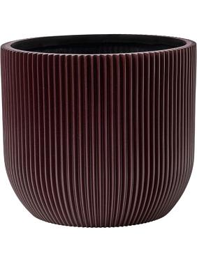 Кашпо Capi nature groove special planter ball black red Кашпо Capi nature groove special planter ball black red