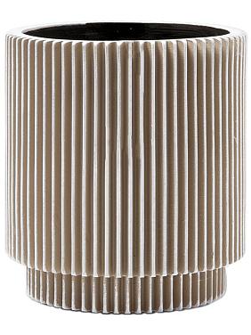 Кашпо Capi nature groove vase cylinder ivory Кашпо Capi nature groove vase cylinder ivory