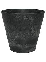 Кашпо Artstone claire pot black D43 H39 см