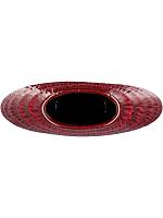 Ваза Inga jada oval vase purple active glaze wave D41 H39 см