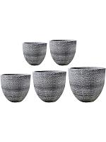 Кашпо Valeria pot anthracite (набор 5 шт) D100 H90 см