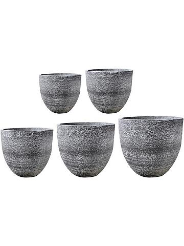 Кашпо Valeria pot anthracite (набор 5 шт)