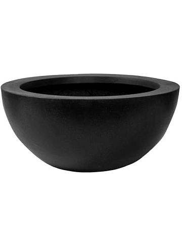 Кашпо Fiberstone vic bowl s black