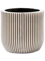 Кашпо Capi nature groove planter ball ivory D17 H15 см