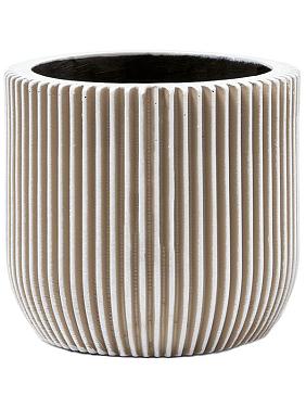 Кашпо Capi nature groove planter ball ivory Кашпо Capi nature groove planter ball ivory