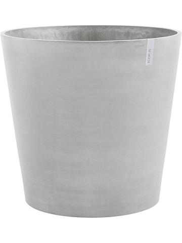 Кашпо Ecopots amsterdam wheels 60 white grey Кашпо Ecopots amsterdam wheels 60 white grey