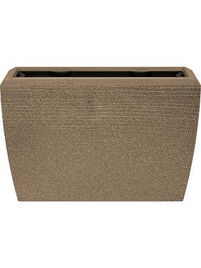 Кашпо Capi arc granite planter rectangle warm taupe Кашпо Capi arc granite planter rectangle warm taupe
