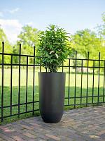 Кашпо Palermo vase black D38 H65 см