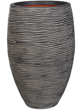 Кашпо Capi nature rib nl vase elegant deluxe anthracite Кашпо Capi nature rib nl vase elegant deluxe anthracite