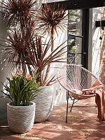 Кашпо Capi nature rib nl planter ball ivory D43 H41 см