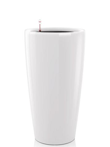 Кашпо Ola Dom Partner Deluxe 32 (18л) белый лакированный