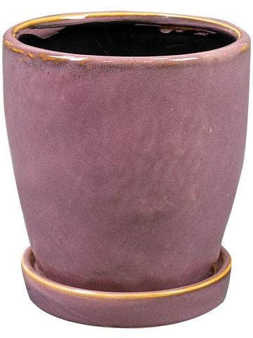 Кашпо с поддоном Vivi pot with saucer mauve Кашпо с поддоном Vivi pot with saucer mauve